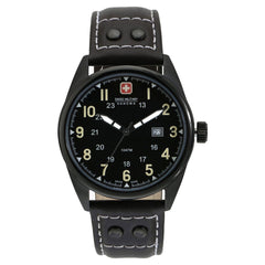 SWISS MILITARY AERONAUTICA Analogue Black Round Dial Men's Watch - SM14390JSBDB.H02A