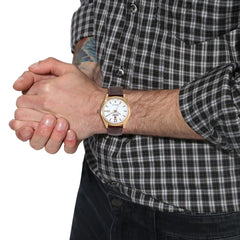 SWISS MILITARY AERONAUTICA Analogue Light White Round Dial Men's Watch - SM14390JSGDB.H14