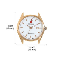 SWISS MILITARY AERONAUTICA Analogue Light White Round Dial Men's Watch - SM14390JSGDB.H14