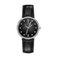 JACQUES DU MANOIR Cocktail Swiss Made Analogue Black Round Dial Women's Watch- SOC.05