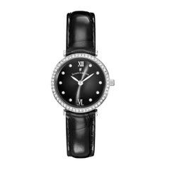 JACQUES DU MANOIR Cocktail Swiss Made Analogue Black Round Dial Women's Watch- SOC.06