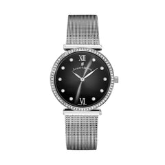 JACQUES DU MANOIR Cocktail Swiss Made Analogue Black Round Dial Women's Watch- SOCMI.05