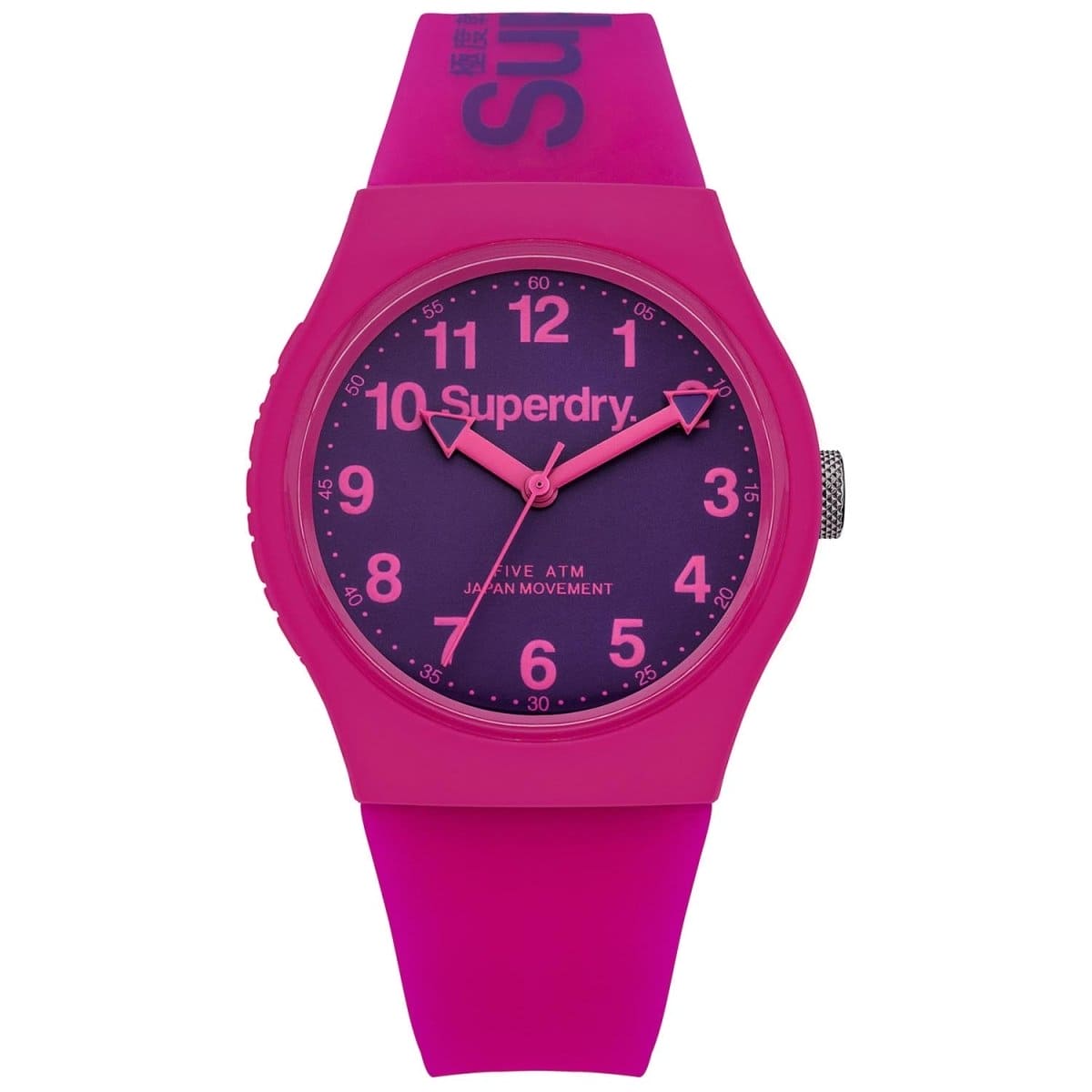 Superdry URBAN Quartz Purple Round Dial Women's Watch - SYG164PV
