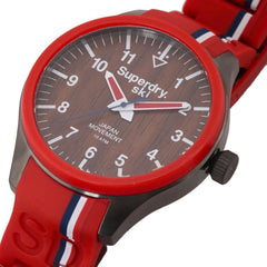 Superdry Scuba Ski Quartz Brown Round Dial Men's Watch - SYG185R