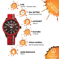 Superdry Scuba Ski Quartz Brown Round Dial Men's Watch - SYG185R