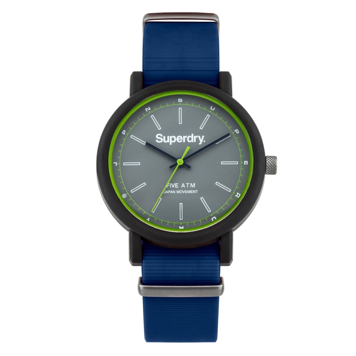 Superdry CAMPUS NATO Analog Grey Round Dial Women's Watch- SYG197U