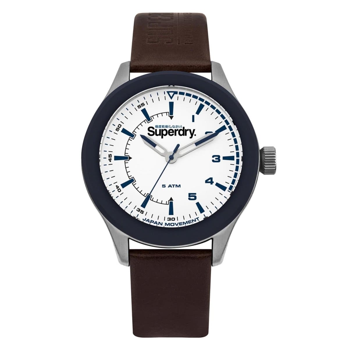 Superdry REBEL CHALLENGER Quartz White Round Dial Men's Watch - SYG231BR