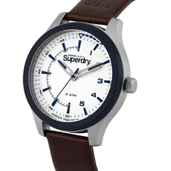 Superdry REBEL CHALLENGER Quartz White Round Dial Men's Watch - SYG231BR