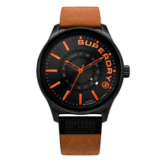 Superdry Yokohama Surplus Quartz Black Round Dial Men's Watch - SYG233TB