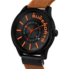 Superdry Yokohama Surplus Quartz Black Round Dial Men's Watch - SYG233TB