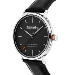 Superdry Oxford Analog Black Round Dial Men's Watch- SYG287B