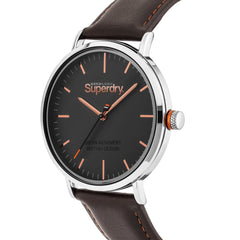 Superdry Oxford Analog Grey Round Dial Men's Watch- SYG287BR