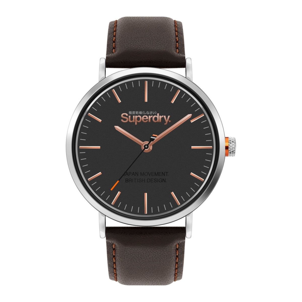 Superdry Oxford Analog Grey Round Dial Men's Watch- SYG287BR