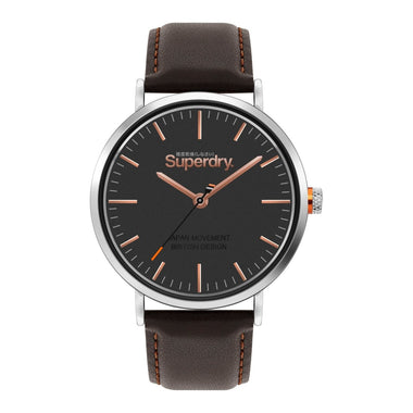 Superdry Oxford Analog Grey Round Dial Men's Watch- SYG287BR