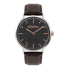 Superdry Oxford Analog Grey Round Dial Men's Watch- SYG287BR