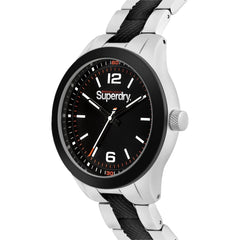 Superdry SCUBA SPORT Analog Black Round Dial Men's Watch- SYG288BSM