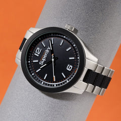 Superdry SCUBA SPORT Analog Black Round Dial Men's Watch- SYG288BSM