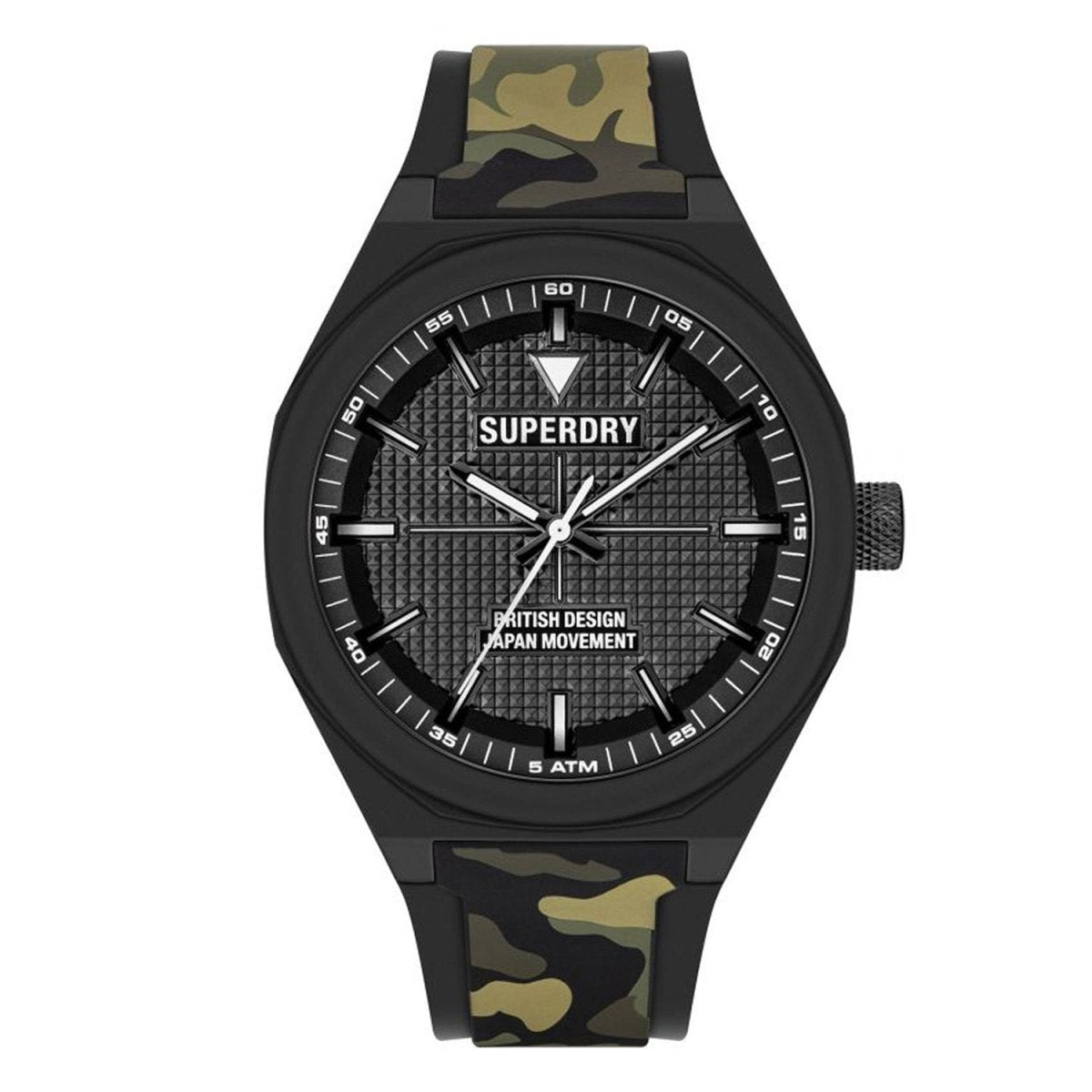 Superdry Adventurer Aviator Quartz Black Round Dial Men's Watch - SYG324BN