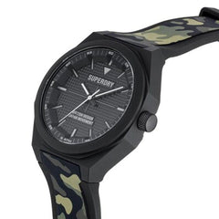Superdry Adventurer Aviator Quartz Black Round Dial Men's Watch - SYG324BN
