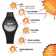 Superdry URBAN OMBRE GLITTER Quartz Multicolor Round Dial Women's Watch - SYL179B