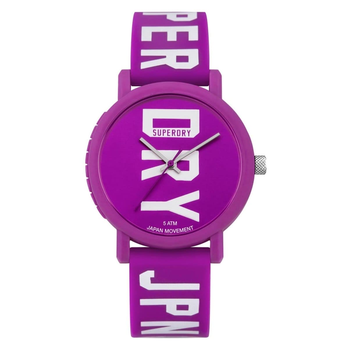 Superdry CAMPUS BLOCK Quartz Purple Round Dial Women's Watch - SYL196VW