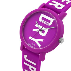 Superdry CAMPUS BLOCK Quartz Purple Round Dial Women's Watch - SYL196VW