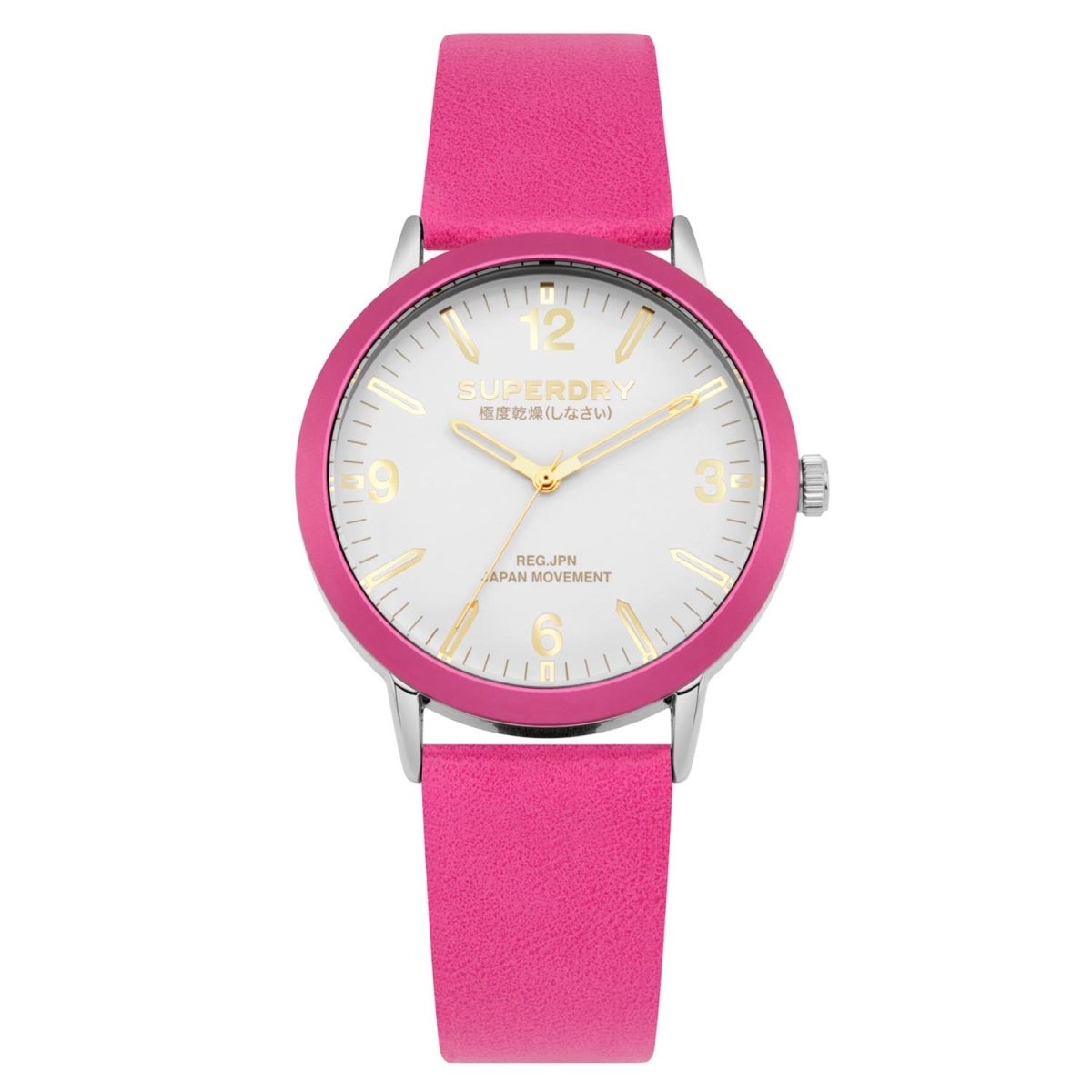 Superdry KOBE Quartz White Round Dial Women's Watch - SYL259P