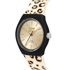 Superdry URBAN LEOPARD Quartz Gold Round Dial Women's Watch - SYL299GB