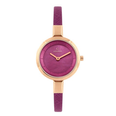 OBAKU SIV CHERRY Quartz MOP Round Dial Women's Watch -V129LXVQRD