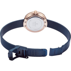 OBAKU Stille Ocean Quartz Blue Round Dial Women's Watch- V146LXVLML
