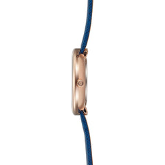 OBAKU STILLE NAVY Quartz MOP Round Dial Women's Watch -V146LXVLRA