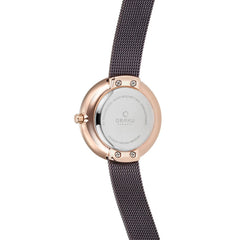 OBAKU STILLE WALNUT Quartz Brown Round Dial Women's Watch -V146LXVNMN