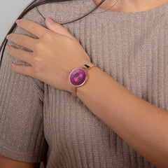 OBAKU SOL RUBY Quartz Purple Round Dial Women's Watch -V149LXVQMV
