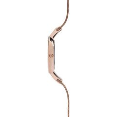 OBAKU Sol Rose Quartz Rose Gold Round Dial Women's Watch- V149LXVVMV