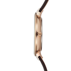 Obaku Klar Hazel Quartz Brown Round Dial Men's Watch- V153GDVNRN