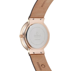 Obaku Klar Hazel Quartz Brown Round Dial Men's Watch- V153GDVNRN