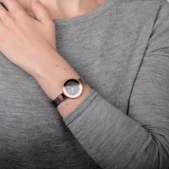 OBAKU HIMMEL WALNUT Quartz Brown Round Dial Women's Watch -V167LXVNMN