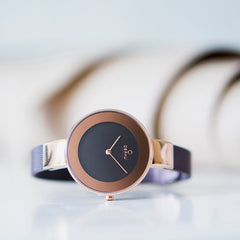 OBAKU HIMMEL WALNUT Quartz Brown Round Dial Women's Watch -V167LXVNMN