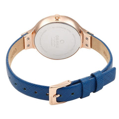 OBAKU SKY NAVY Quartz MOP Round Dial Women's Watch -V173LXVLRA