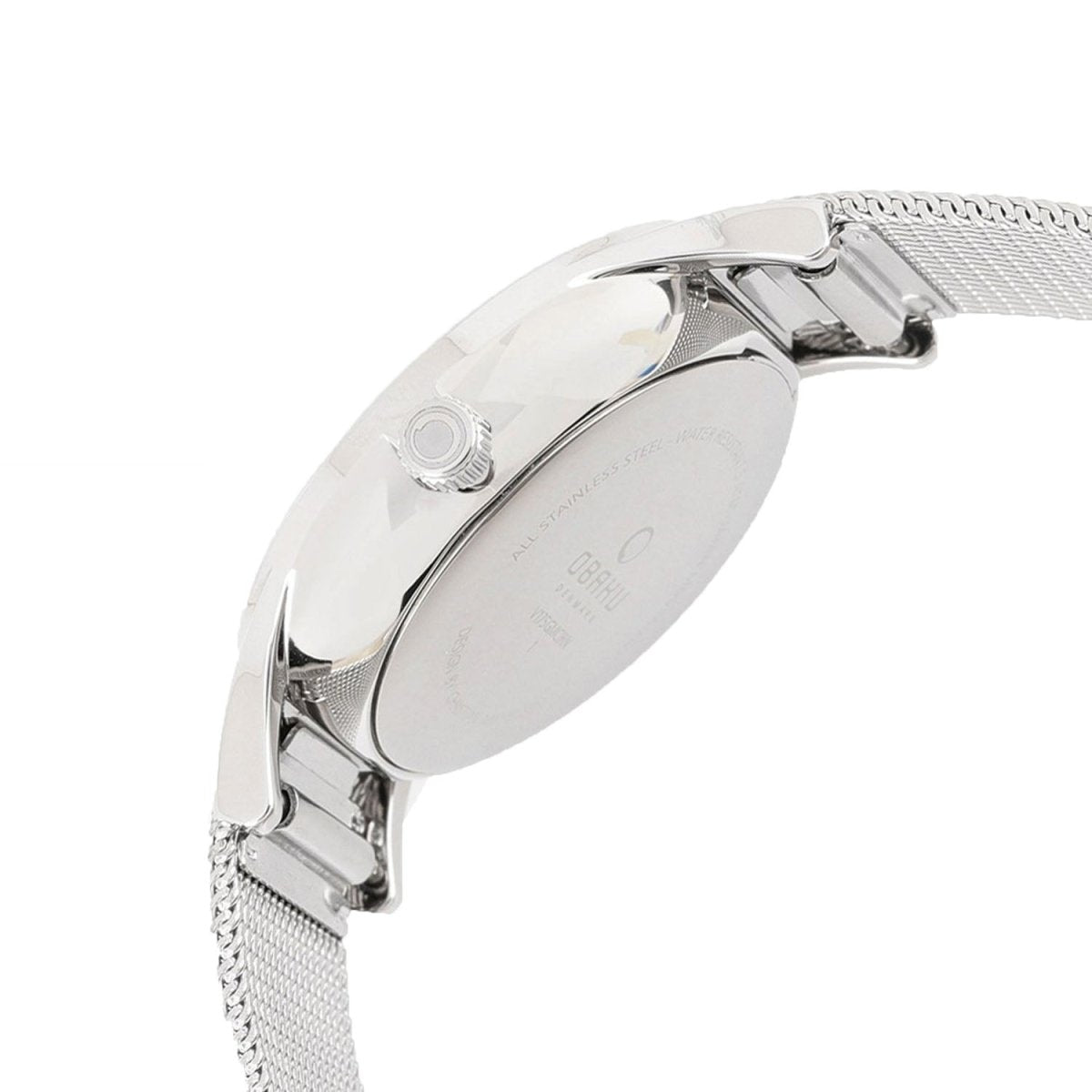 Obaku Vild Steel Multifunction Silver White Round Dial Men's Watch -  V175GMCIMC