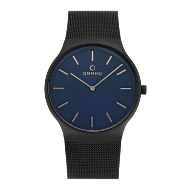 OBAKU ROLIG THUNDER Quartz Blue Round Dial Men's Watch -V178GXBLMB