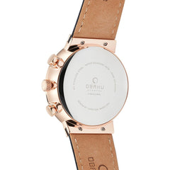 OBAKU Storm Limited Edition Chronograph White Round Dial Men's Watch- V180GCVWRL