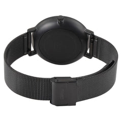 OBAKU Toft Charcoal Quartz Black Round Dial Men's Watch- V181GDBBMB