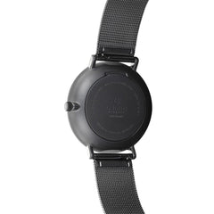 OBAKU Toft Charcoal Quartz Black Round Dial Men's Watch- V181GDBBMB