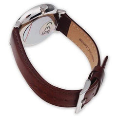 Obaku Flod Mocha Multifunction White Round Dial Men's Watch- V182GMCWRN