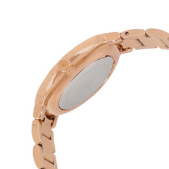 OBAKU Glad Crepe Quartz Swarovski Crystal MOP Round Dial Women's Watch- V189LXVJSJ