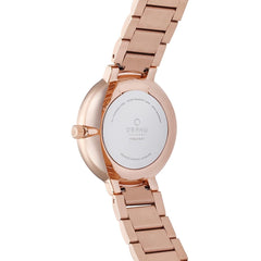 OBAKU Glad Lapis Quartz Swarovski Crystal MOP Round Dial Women's Watch- V189LXVLSV