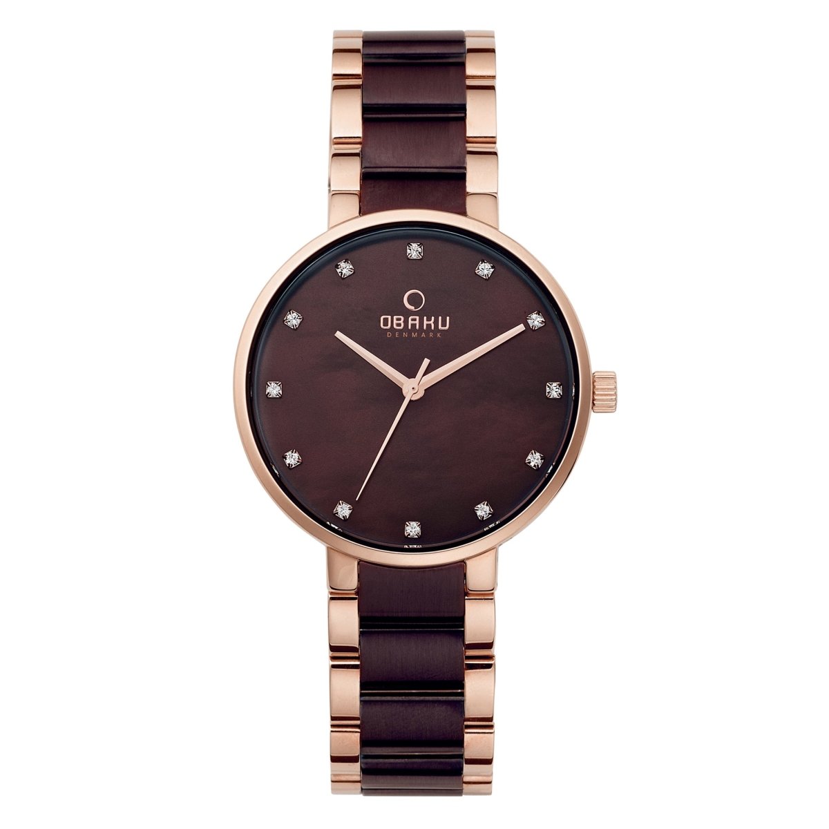 OBAKU GLAD NUT Quartz MOP Dial Women's Watch -V189LXVNSA