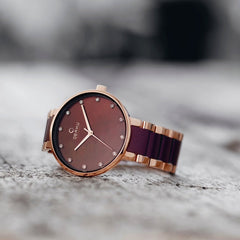 OBAKU GLAD NUT Quartz MOP Dial Women's Watch -V189LXVNSA