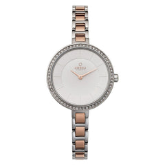 OBAKU FROST PEACH Quartz Silver Round Dial Women's Watch -V191LECISC